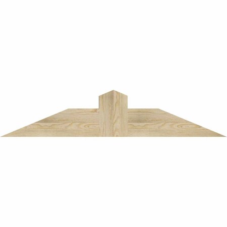Ekena Millwork Portland Rough Sawn Timber Gable Bracket, Douglas Fir, 48"W x 10"H x 4"D x 6"F, 5/12 Pitch GBW048X10X0406POR00RDF